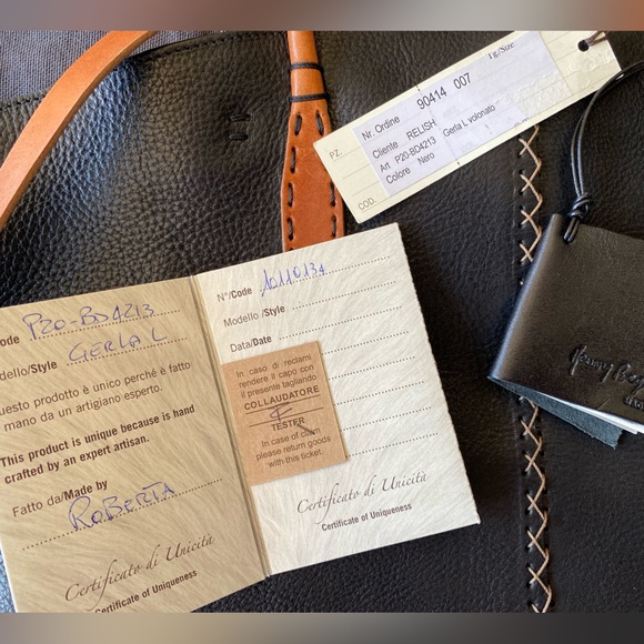 Henry Beguelin Gerla L Handle Bag Nero - Picture 5 of 16